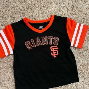 Genuine Merchandise Black and Orange Jersey